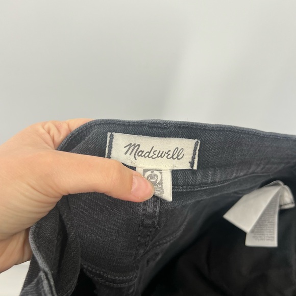 Madewell Stovepipe Jeans in Black Rinse Wash Slim Straight - Picture 4 of 10